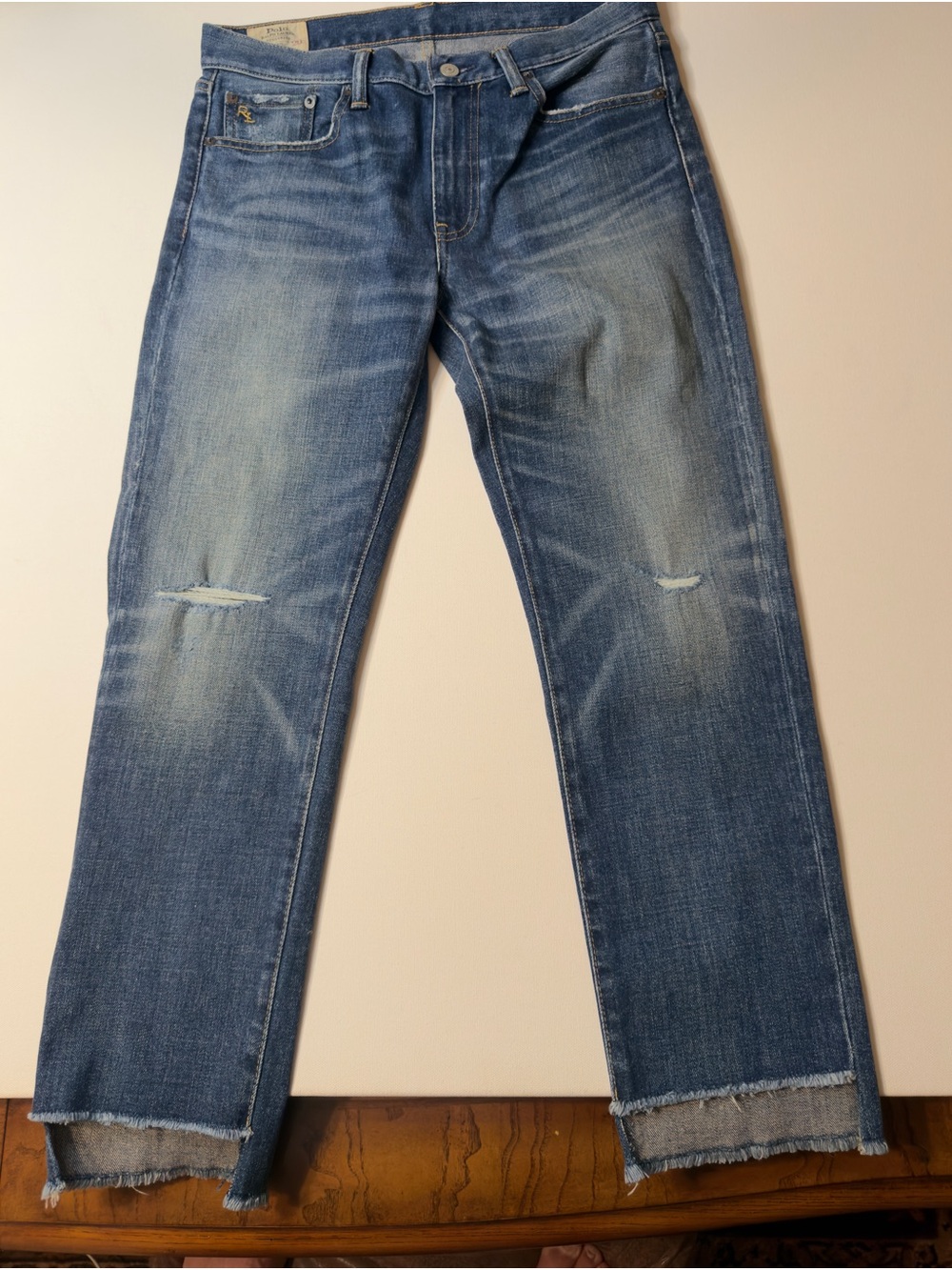 EUC Men's Polo Ralph Lauren Blue Denim Jeans Classic Mid Wash Size 29/25" Inseam - Picture 2 of 13